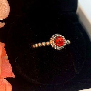 Pandora Birthday Blooms Ring ~ January🌺